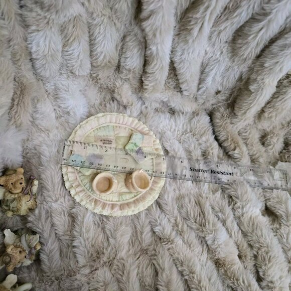 Vintage 1994 Quilted Tea Pot Set Miniature Angel Teddy Bears – “Tea Set Style” - Picture 7 of 10